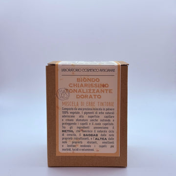 Miscela di Erbe Tintorie - Biondo Chiarissimo Tonalizzante Dorato 300 gr